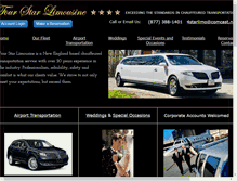 Tablet Screenshot of fourstarlimo.com